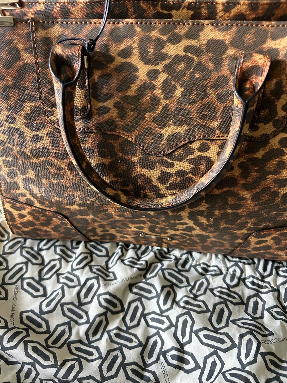 Beautiful Rebecca Minkoff Amorous Satchel, Style H4821143, Color Tan.